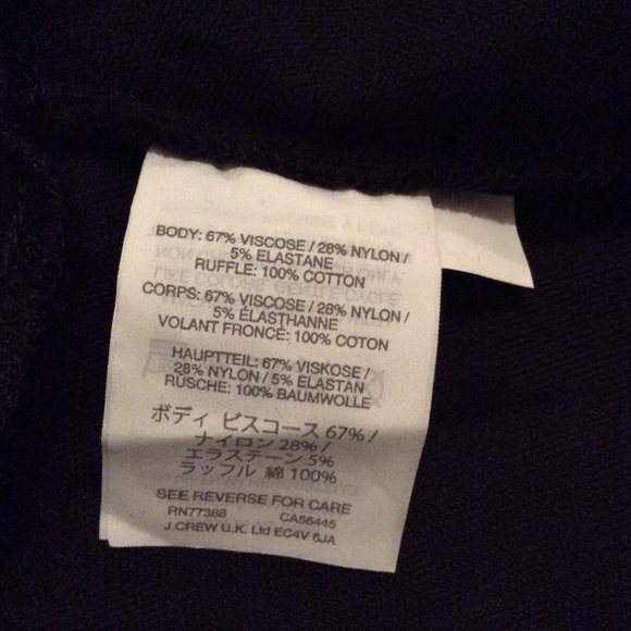 NWT J. Crew Velvet Peplum Top Size Large - Picture 5 of 6